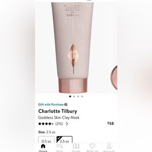 Charlotte Tilbury
Goddess Skin Clay Mask
